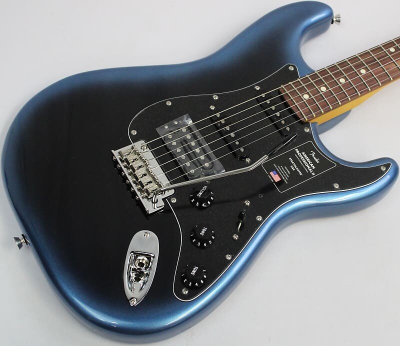 

Электрогитара Fender American Professional II Stratocaster HSS Electric Guitar, Dark Night