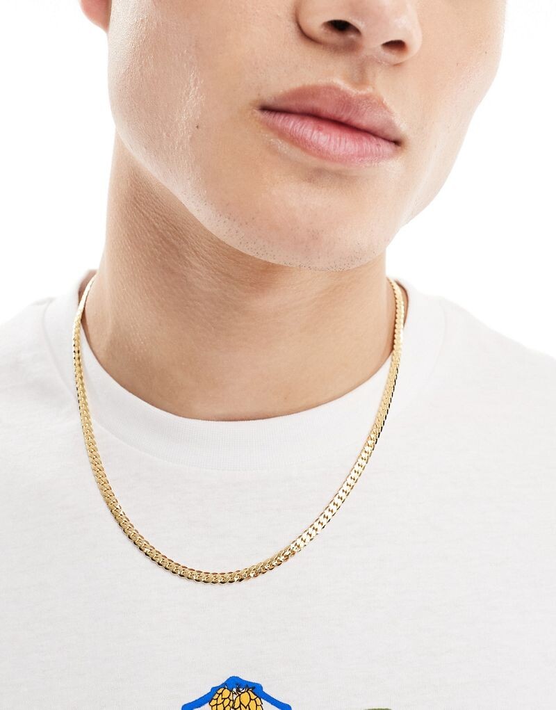 

Jack & Jones – колье-цепочка золотого оттенка
