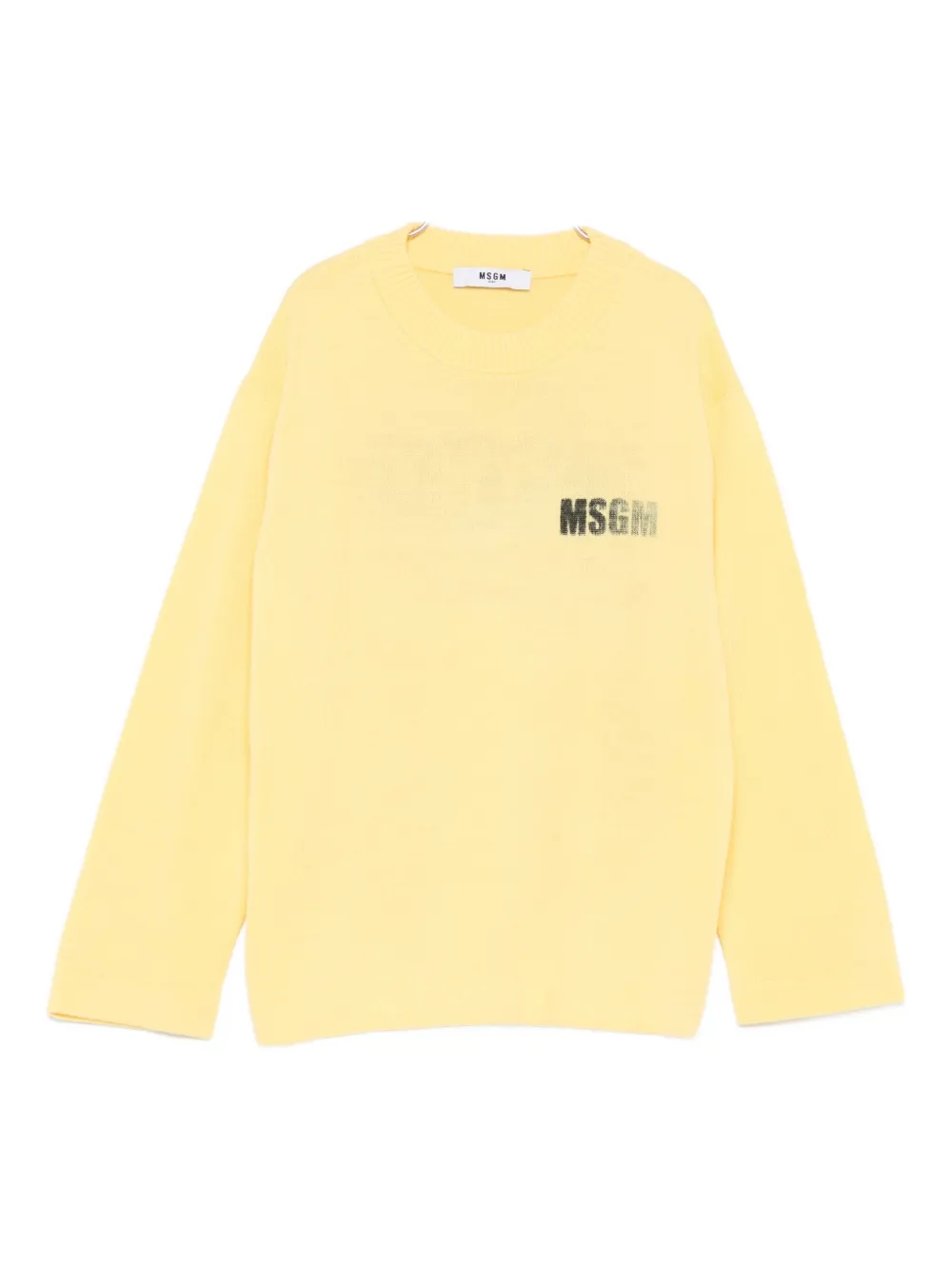 

Джемпер из шерстяной смеси MSGM Kids, желтый