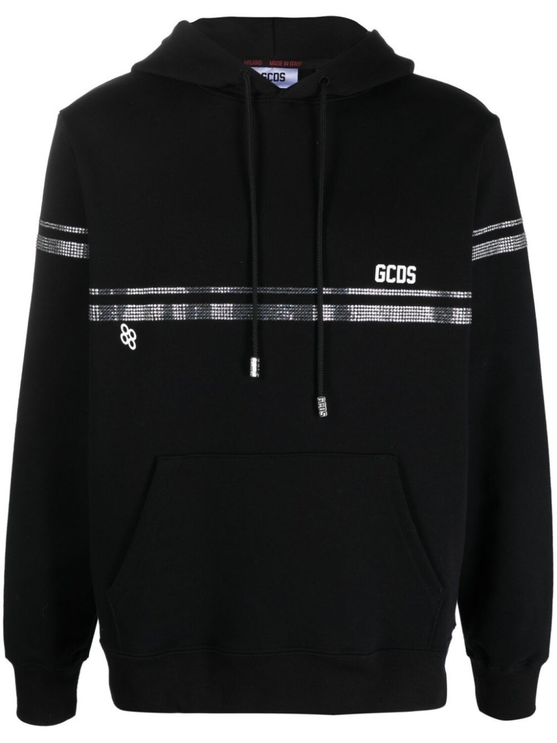 

Gcds crystal-embellished hoodie, черный