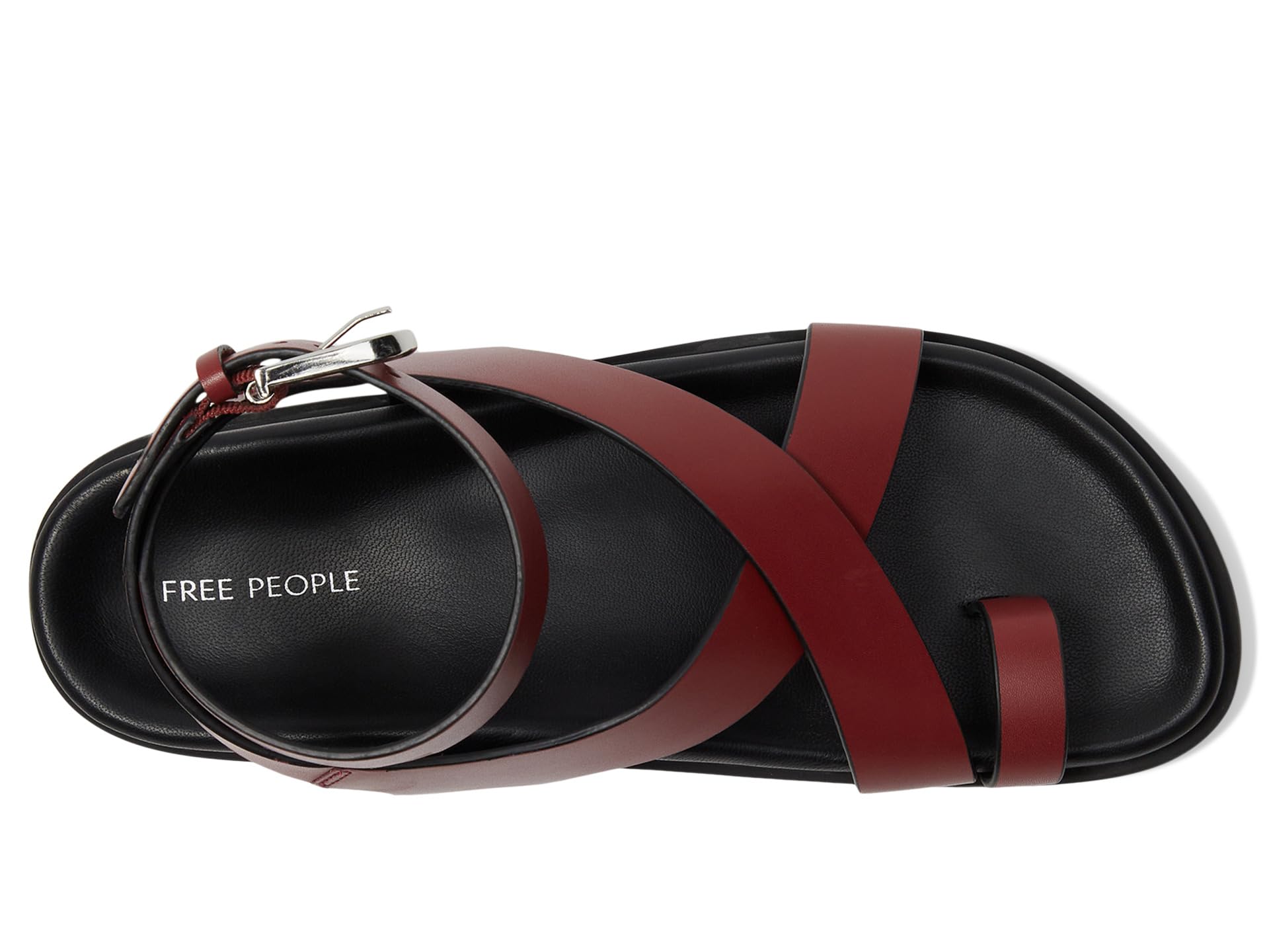 Сандалии Free People Anya Criss-Cross Footbed Sandals, Hickory — фото 2
