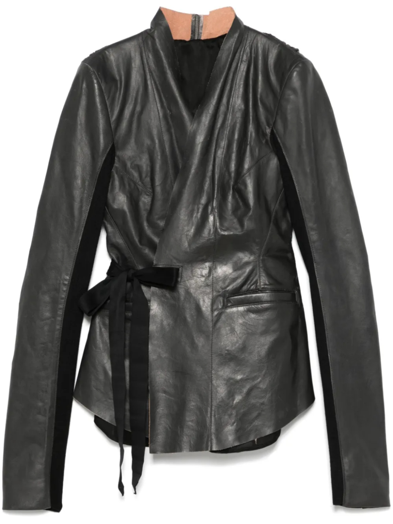 

Rick Owens кожаная куртка, черный