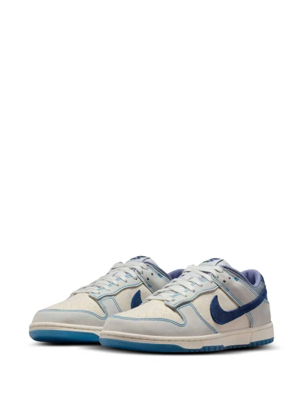Низкие ретро-кроссовки Dunk на шнуровке Nike, серый — фото 2