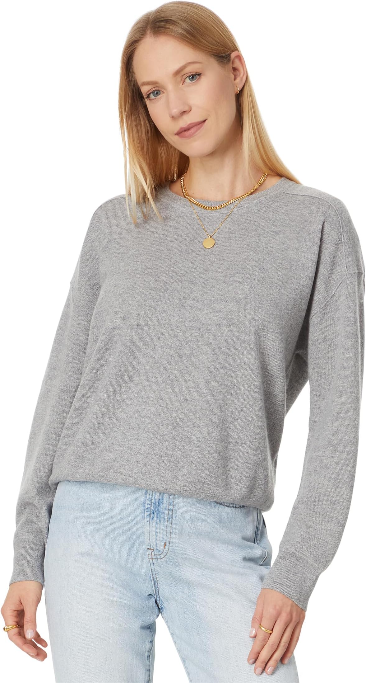 

Свитер Madewell Hayes Merino Wool Pullover, цвет Grey Mouline