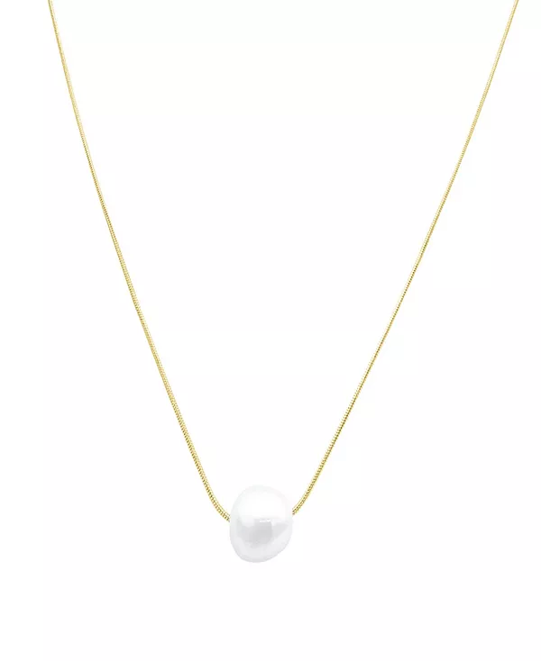 

Ожерелье из пресноводного жемчуга, устойчивого к потускнению, из золота Adornia, white