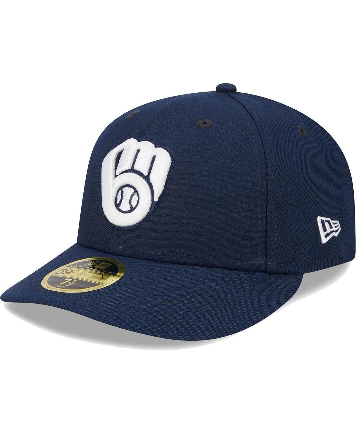 

Мужская темно-синяя приталенная шляпа Milwaukee Brewers Oceanside Low Profile 59FIFTY New Era