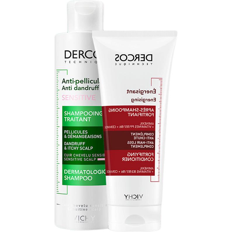 

Набор шампуня и кондиционера unisex Vichy, two-piece set: розовый logo soothing shampoo 200ml+красный logo smoothing hair conditioner 200ml