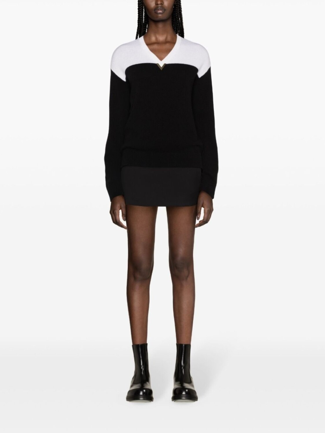 

WARDROBE.NYC шерстяная мини-юбка с заниженной талией, черный