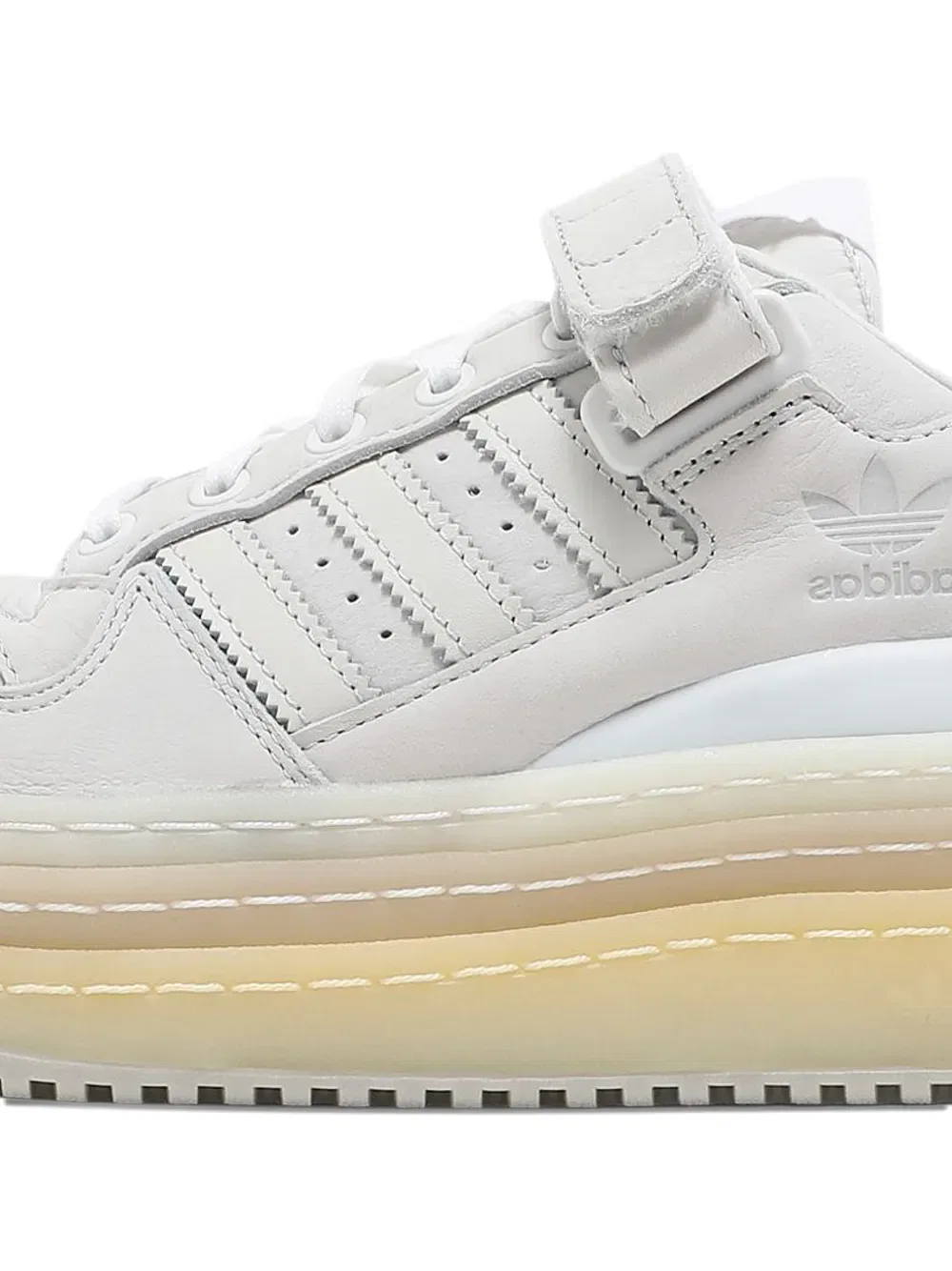 Низкие кроссовки на платформе Adidas, серый — фото 2
