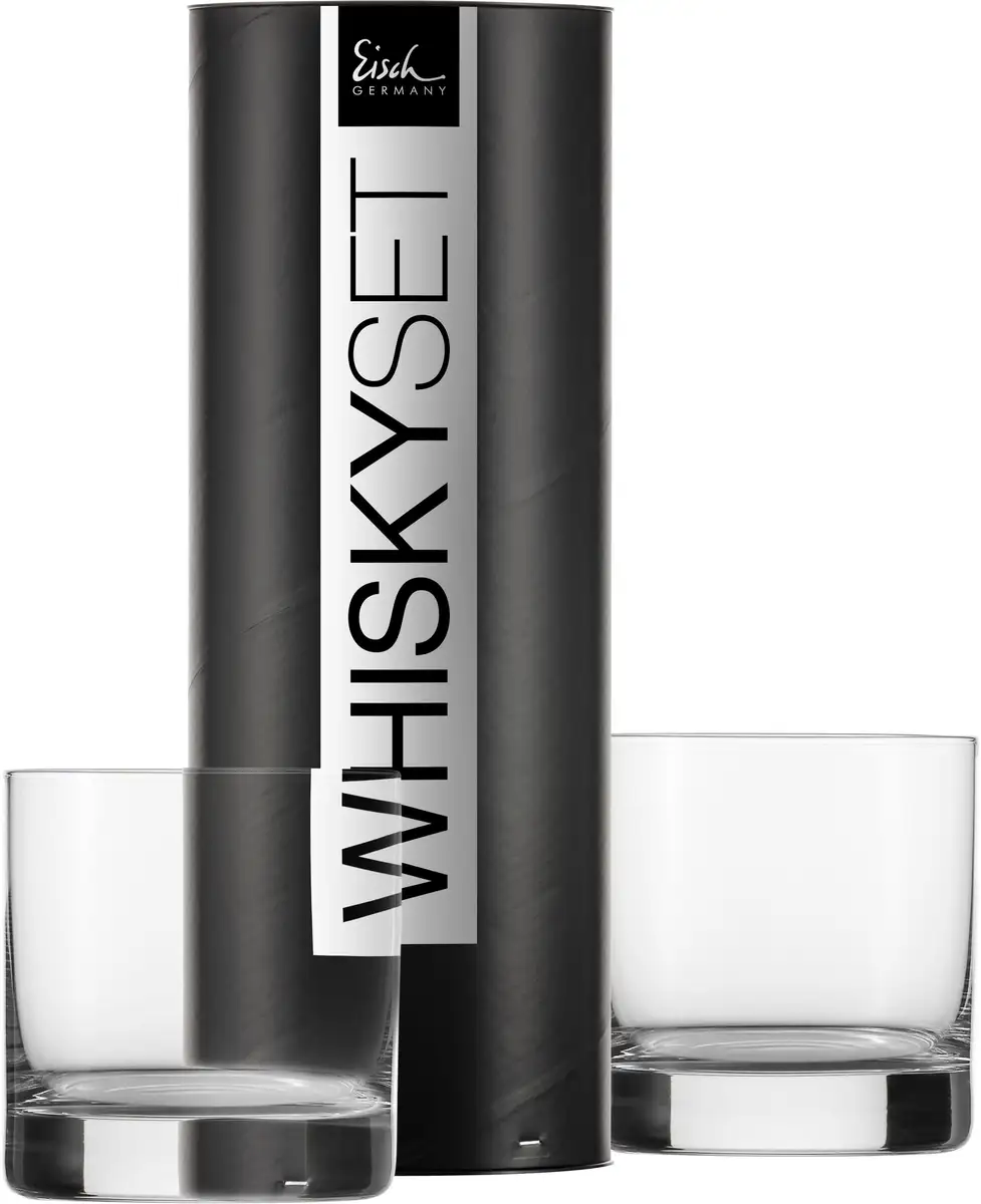 

Стакан для виски Eisch "GENTLEMAN, 400 мл", (набор, 2 шт., 2 чашки для виски в подарочном тубусе), ручная отделка настоящей платиной, 2 шт., Производство Германия Ø 8,9х9,5 см, цвет transparent, platin