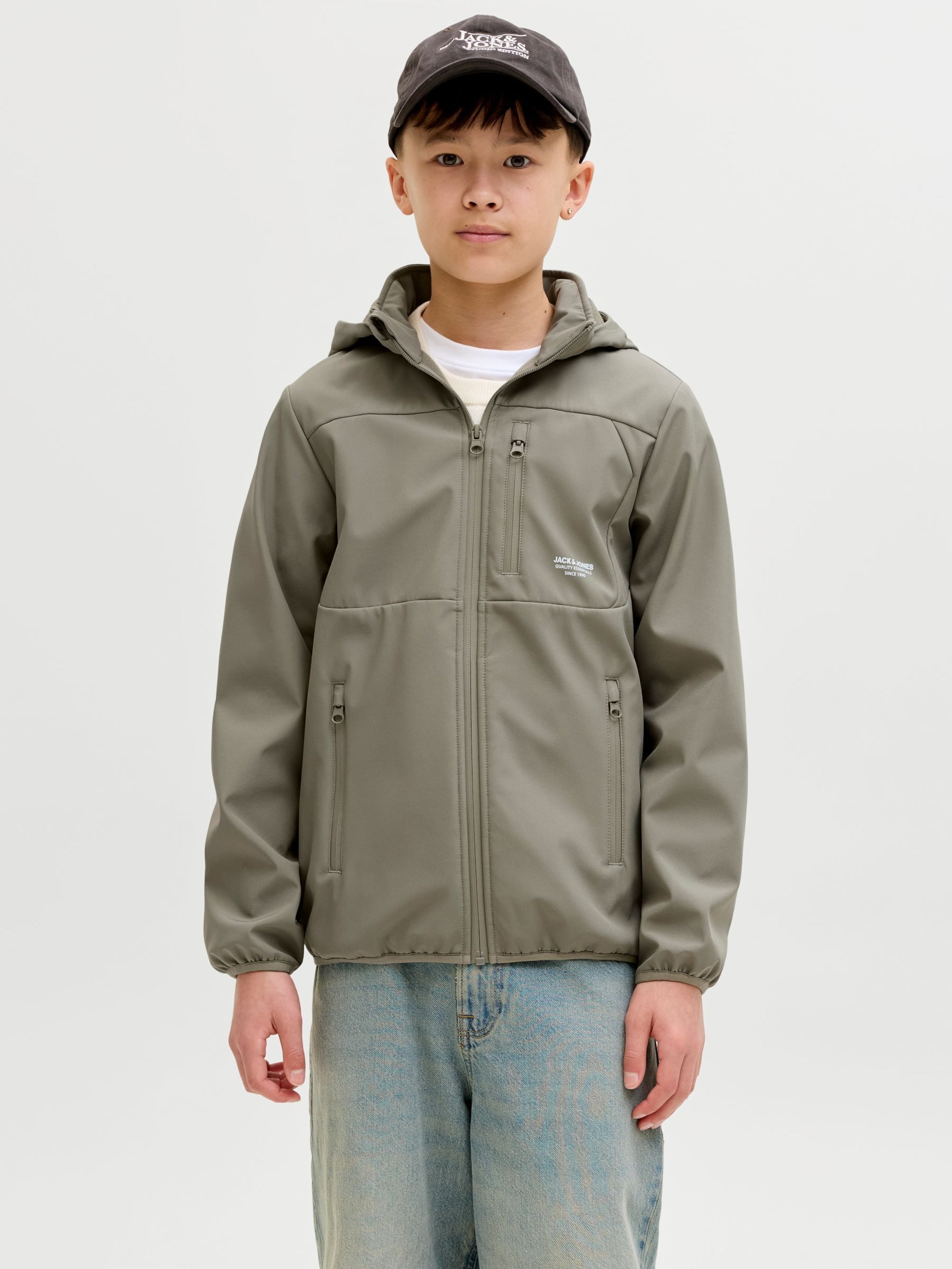 Jack & Jones Junior Куртка межсезонная 'JJTheo' в цвете Khaki — фото 2