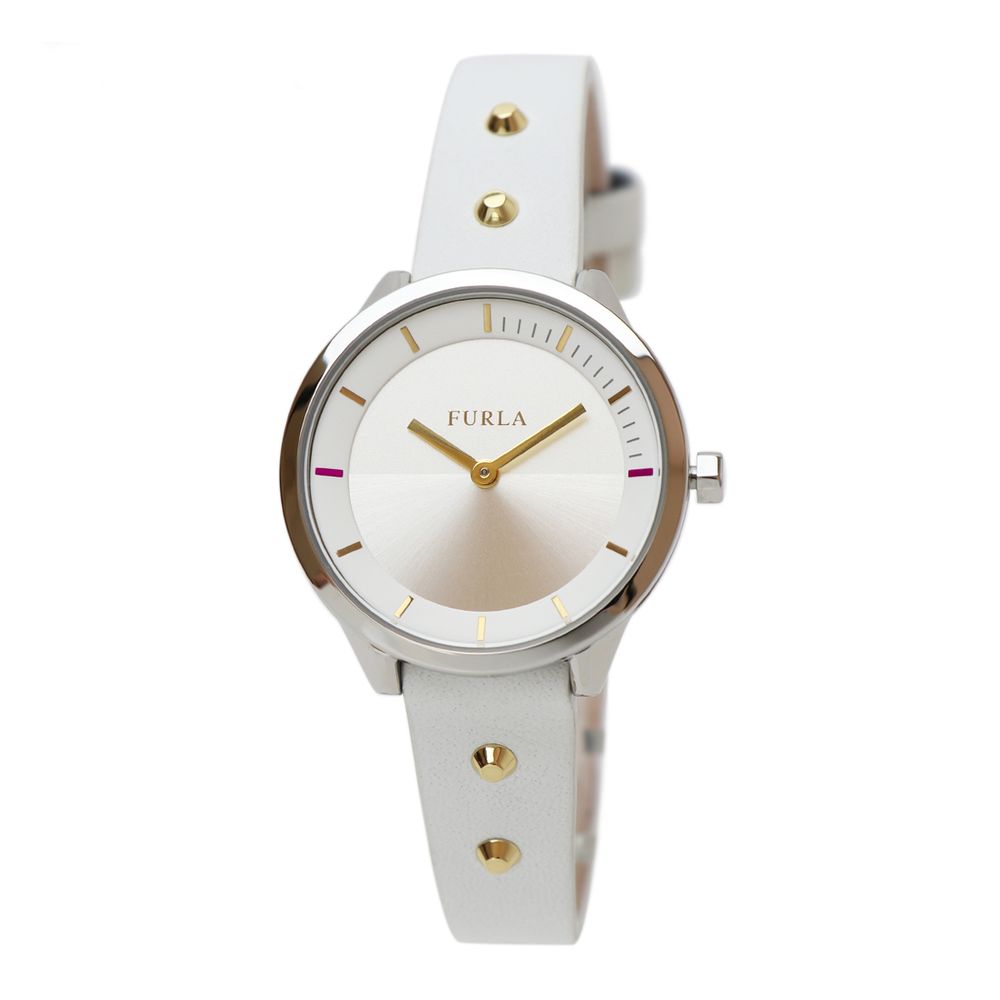 

Белые кожаные часы Furla