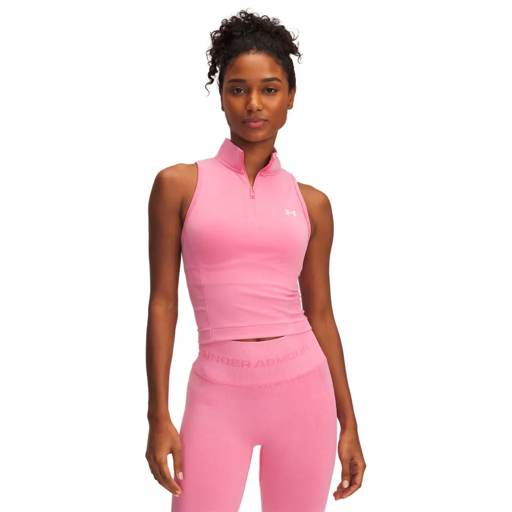

Футболка без рукавов спортивная Under Armour Vanish Washed Seamless, розовый
