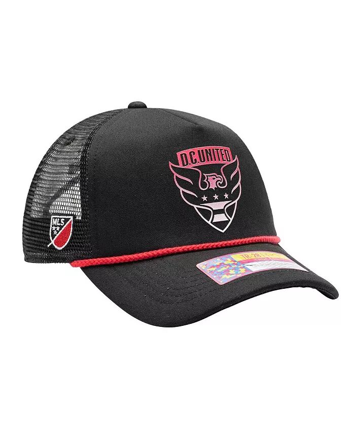

Мужская черная регулируемая кепка DC United Atmosphere Trucker Fan Ink