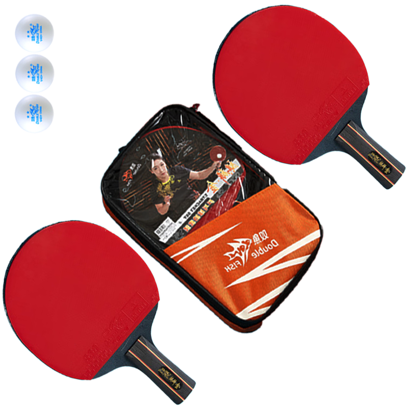 

Ракетка для пинг-понга DOUBLE FISH, [beginner recommended-kirino золото]shakehand grip