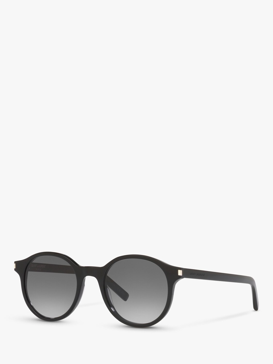 

Yves Saint Laurent SL 521 Круглые солнцезащитные очки унисекс, черный/серый с градиентом