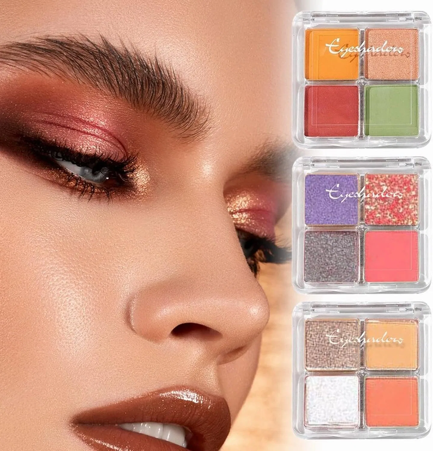 Тени для век Amand Brule Eyeshadow Palette коричневые — фото 2