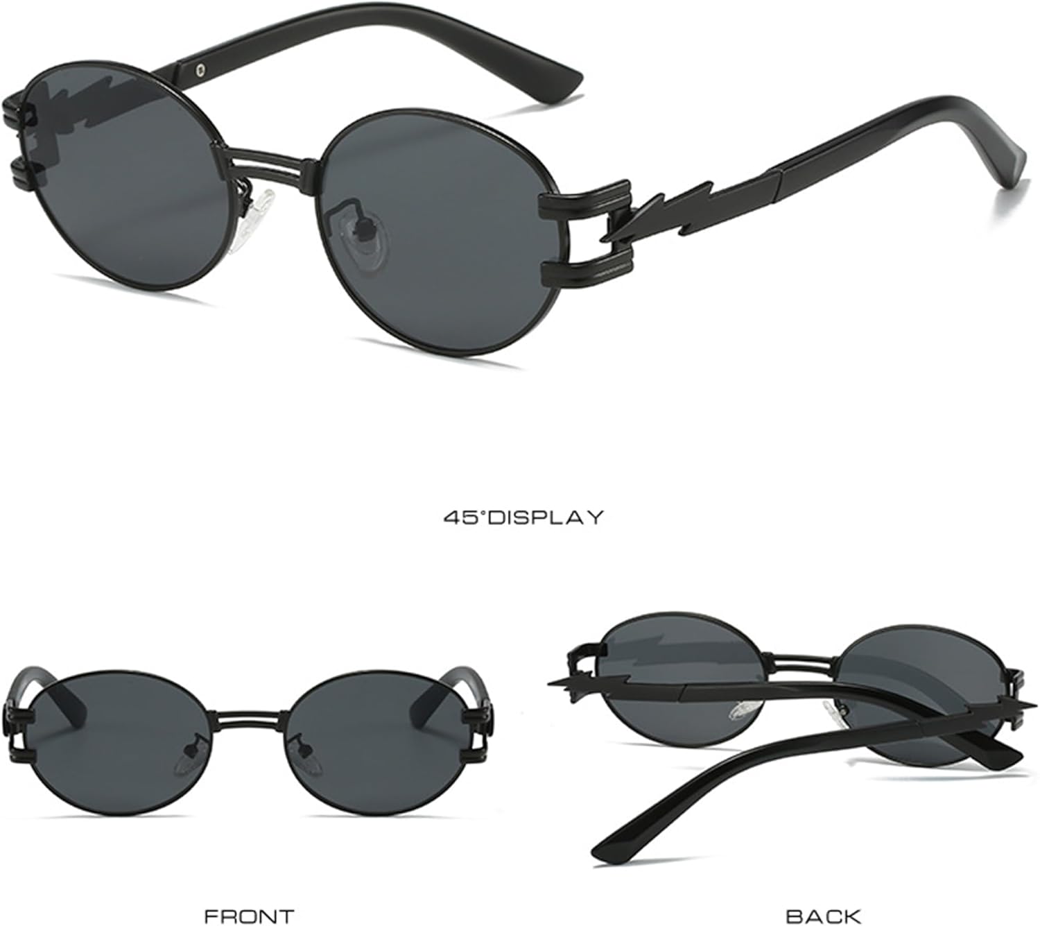 

Солнцезащитные очки Bullabulling в стиле ретро овальной формы для женщин и мужчин. Модные панк-очки, дизайнерские классические модели с защитой от УФ-излучения UV400, C3