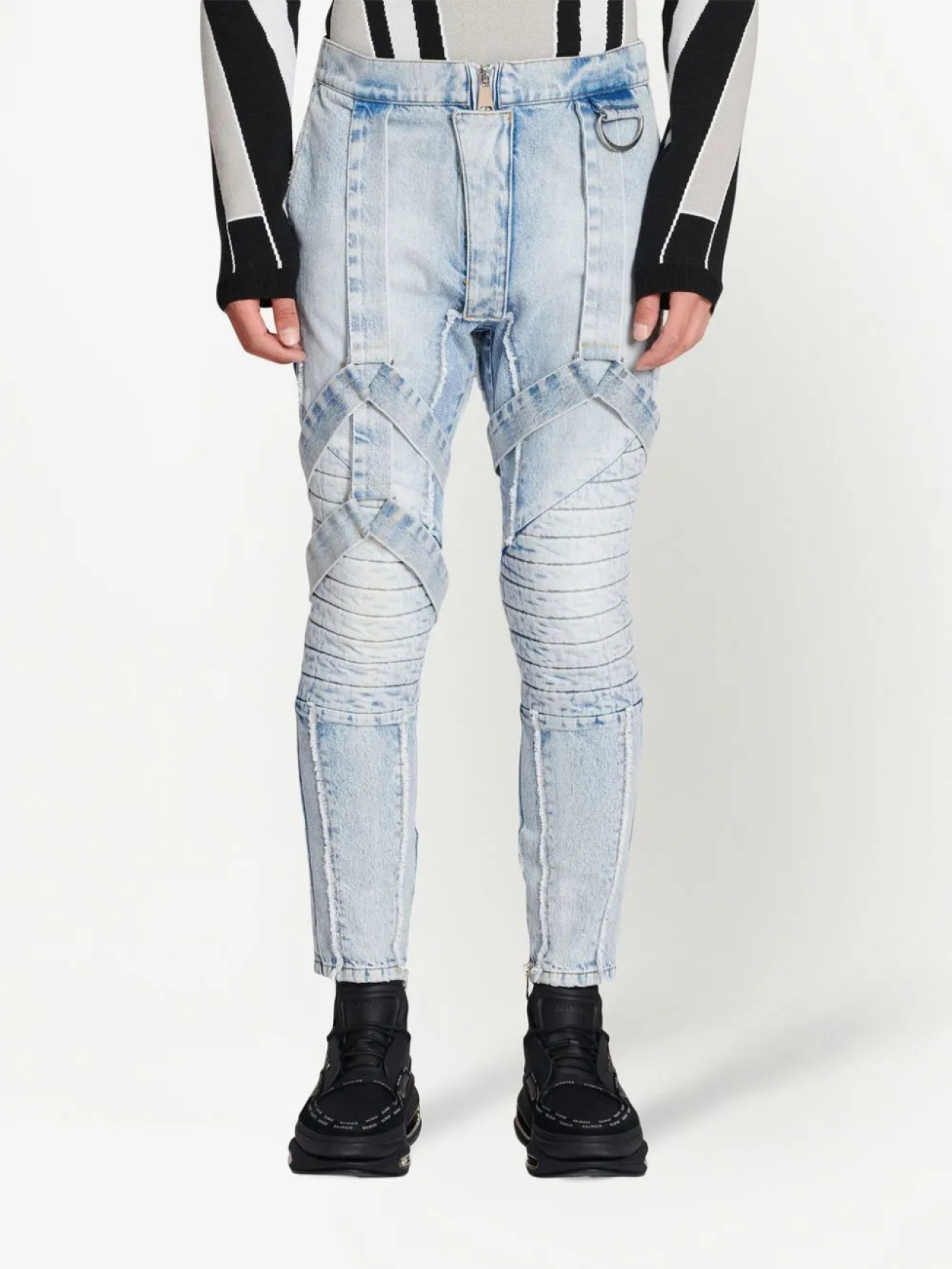 Balmain узкие джинсы, синий — фото 3