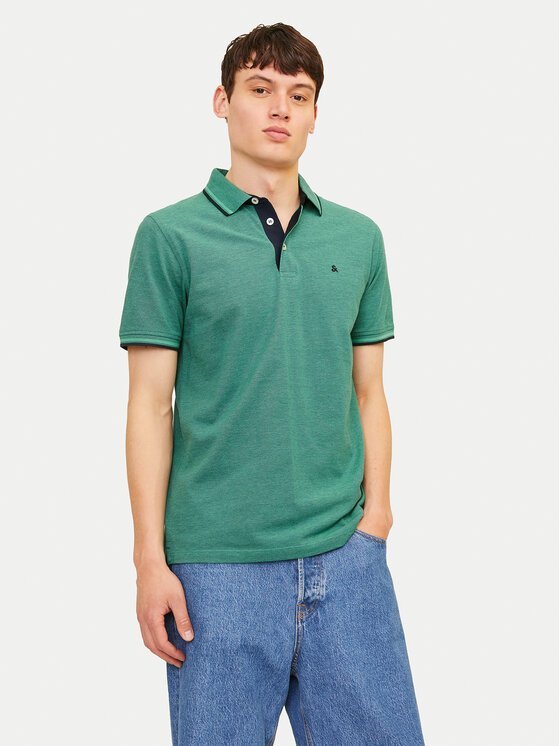 

Рубашка поло облегающего кроя Paulos 12136668 Jack&Jones, зеленый