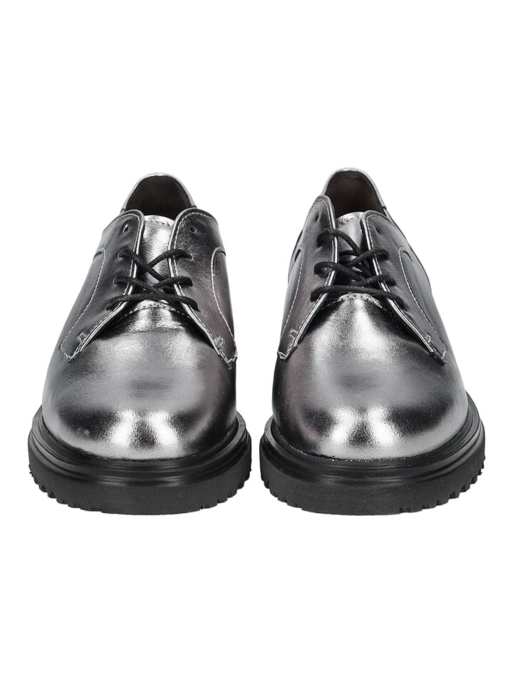 Элегантные туфли на шнуровке Gabor Halbschuhe, серебряный — фото 4