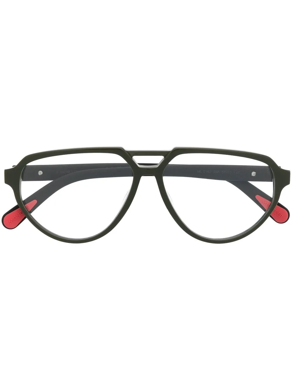 

Очки-пилоты Moncler Eyewear, черный