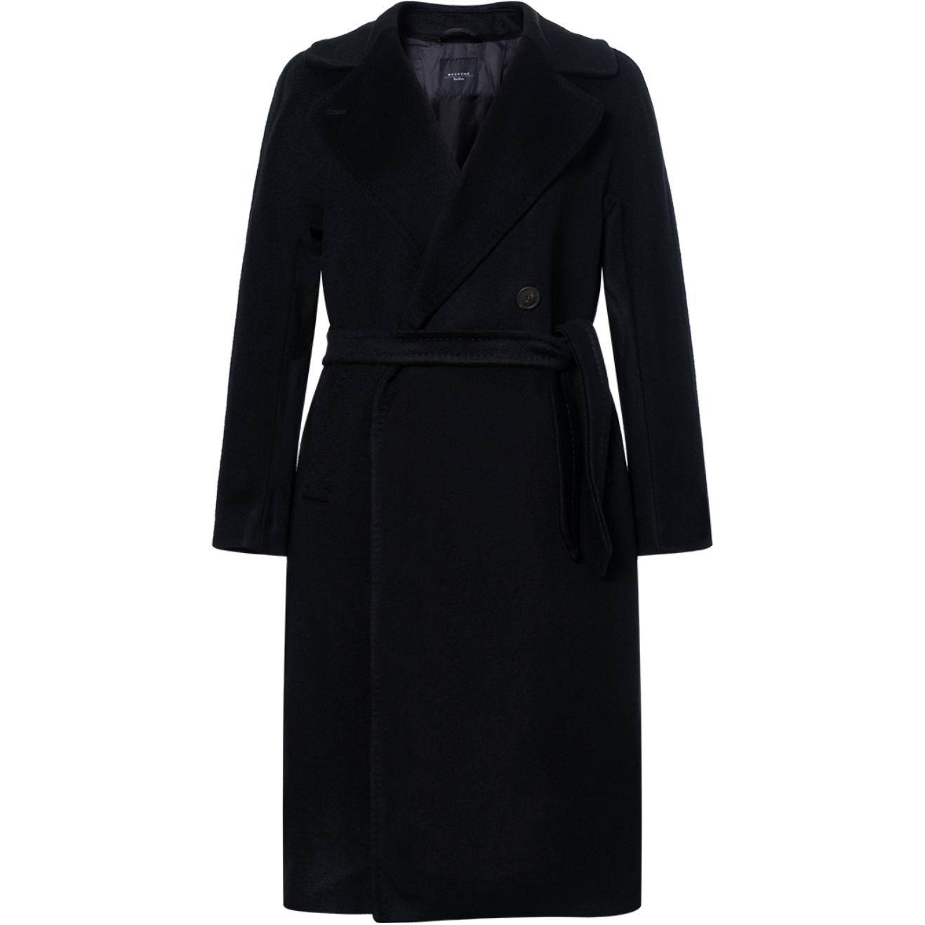 

WEEKEND MaxMara Женское черное пальто Black, Black