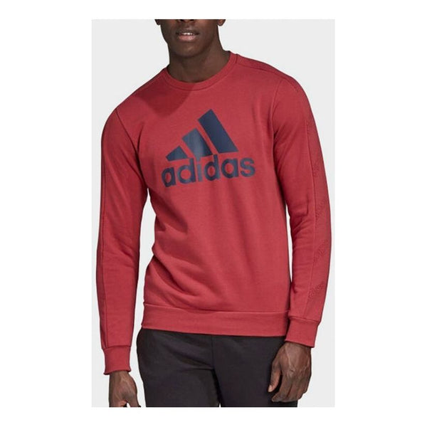

Толстовка red large logo printed turtleneck jersey Adidas, красный