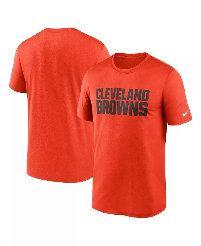 

Мужская оранжевая футболка с надписью Cleveland Browns Legend Nike