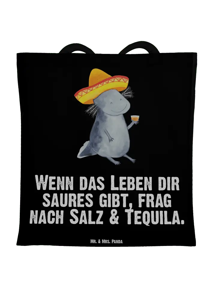 

Сумка для переноски Mr & Mrs Panda Axolotl Tequila, черный