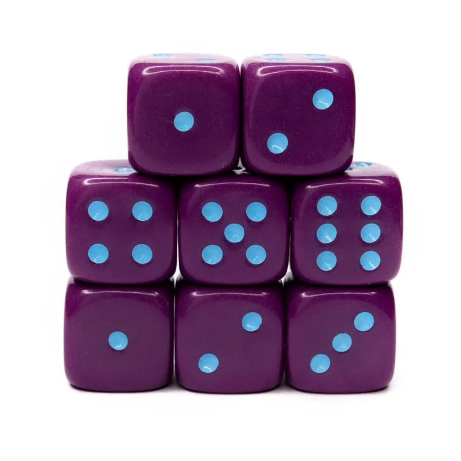 

d6 18 мм непрозрачный темно-фиолетовый со светло-голубым (8), Game Dice - Opaque (Role 4 Initiative)