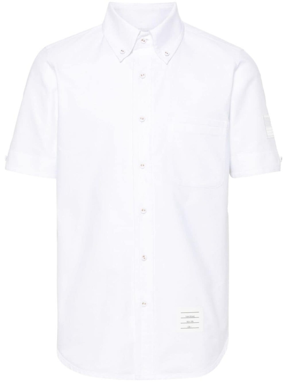 

Thom Browne рубашка с нашивкой-логотипом, белый
