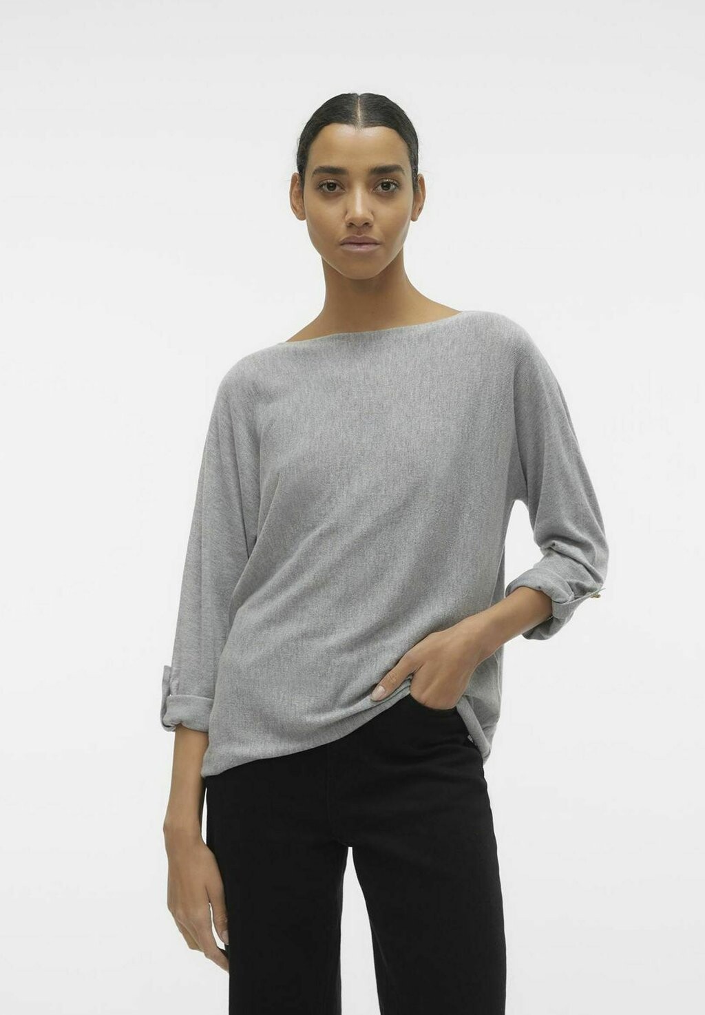 

Вязаный свитер Vero Moda, цвет light grey melange