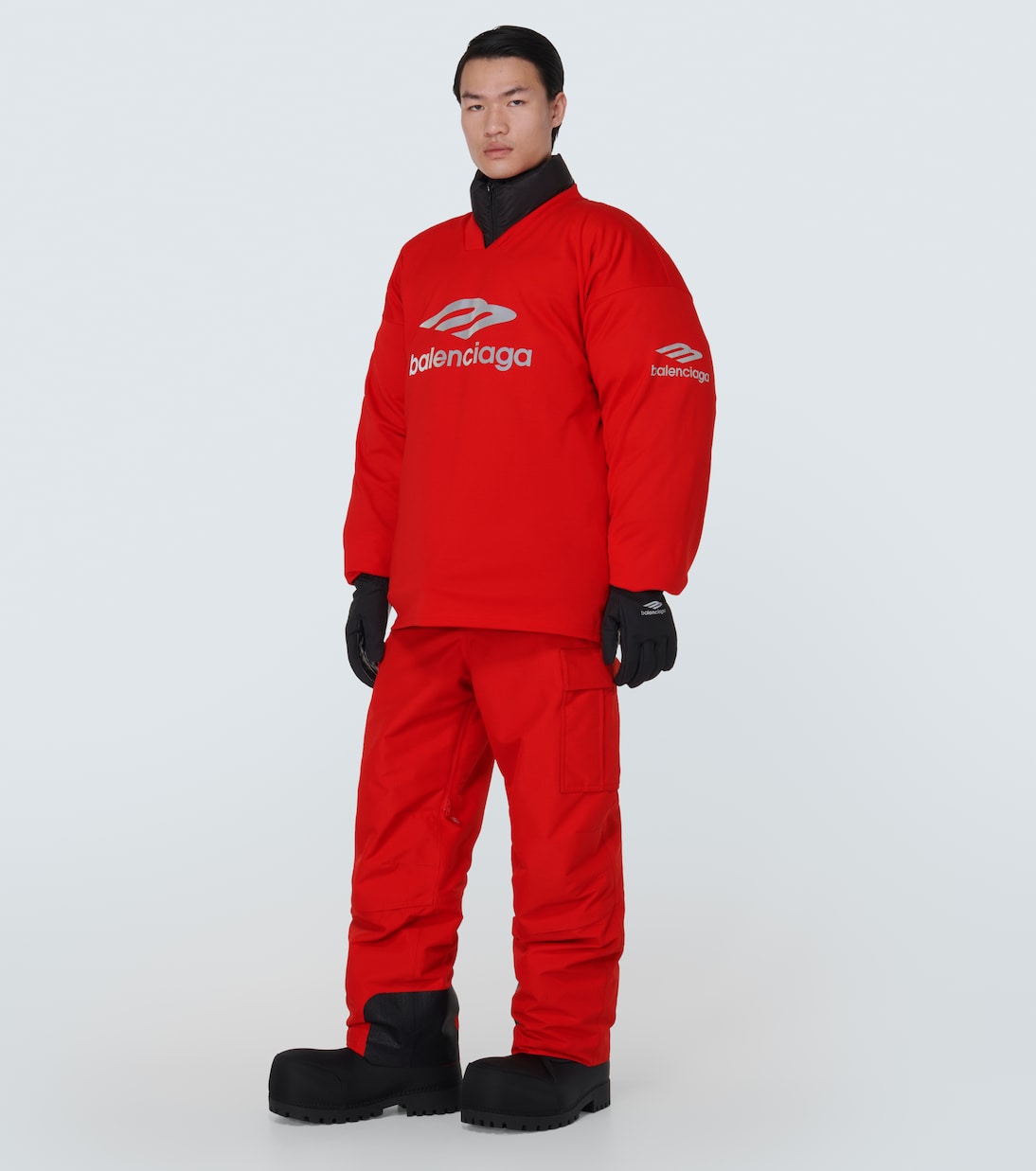 3B Sports Icon лыжные грузовые брюки Balenciaga, красный — фото 2