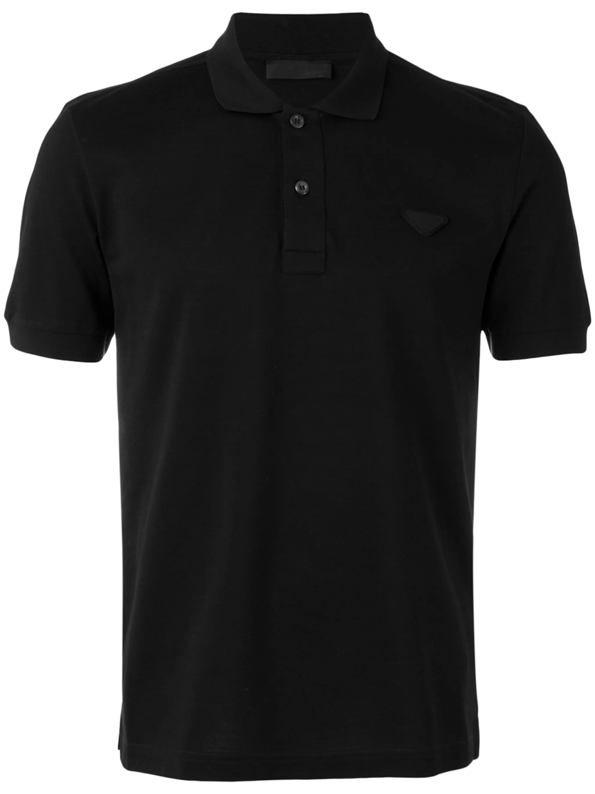 

Футболка-поло с логотипом Prada, черный