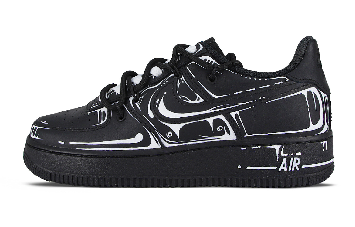 

Кроссовки Nike Air Force 1 Skateboard Shoes Women's Low-Top White, черный