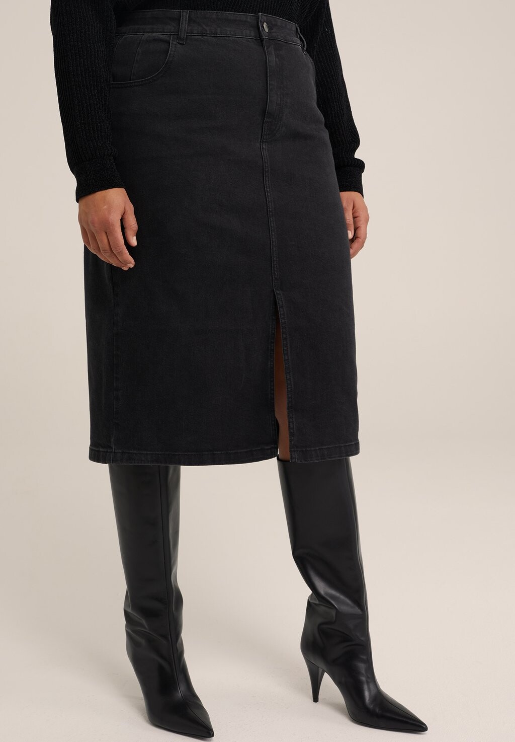 

Юбка джинсовая BLUE RIDGE WE Fashion, цвет black