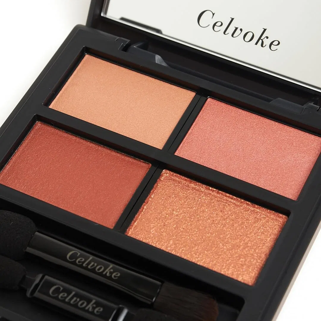 Палетка теней для век Celvoke Vatik Eye Palette 03 Neoteracotta 4 цвета — фото 2