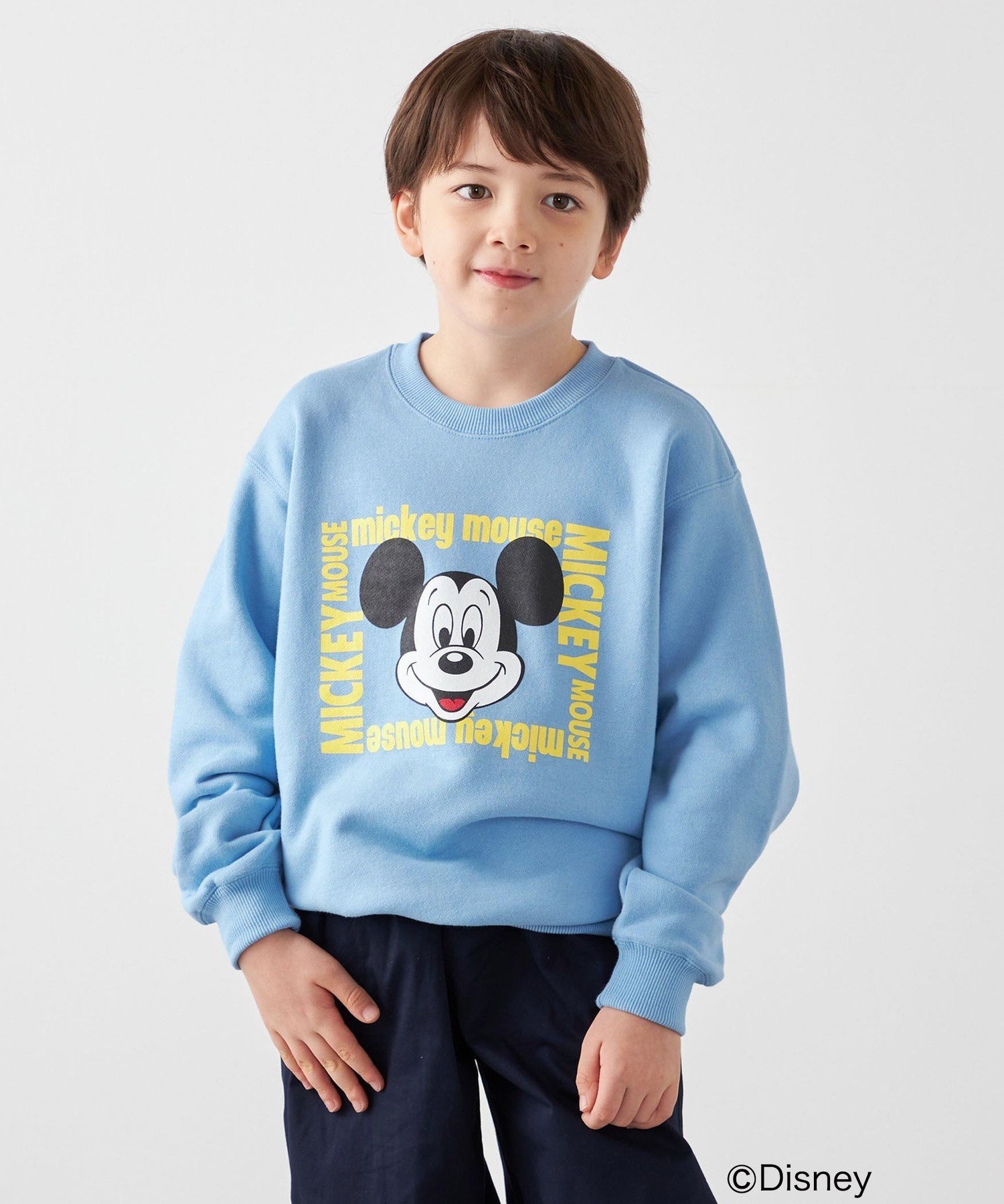 Толстовка с принтом GOOD ROCK SPEED/Микки Маус SHIPS any, Light blue