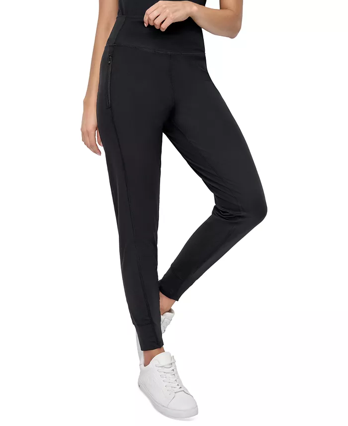 

Женские компрессионные спортивные брюки Balance с карманом на молнии DKNY, черный