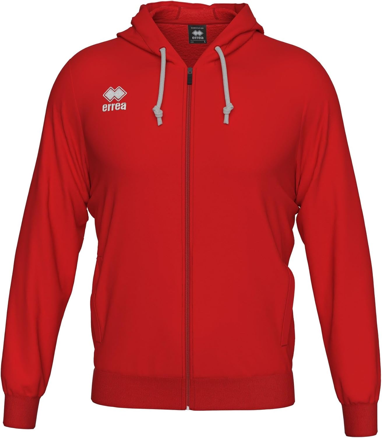 

Худи ERREA WIRE 3.0 на молнии, унисекс, материал из смесовой хлопковой ткани, боковые карманы, капюшон на шнурке, красный