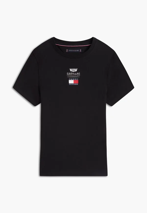 Детская футболка с принтом логотипа команды cadillac formula 1. Tommy Hilfiger, Black — фото 4