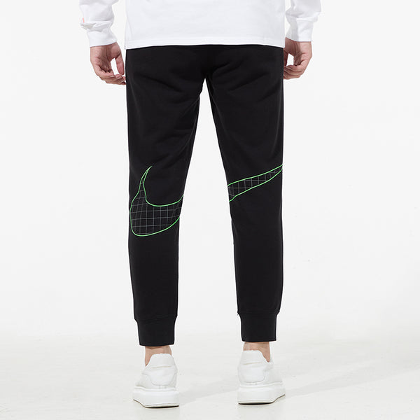 Брюки men's back logo knit black sports pants/trousers/joggers Nike, черный — фото 4