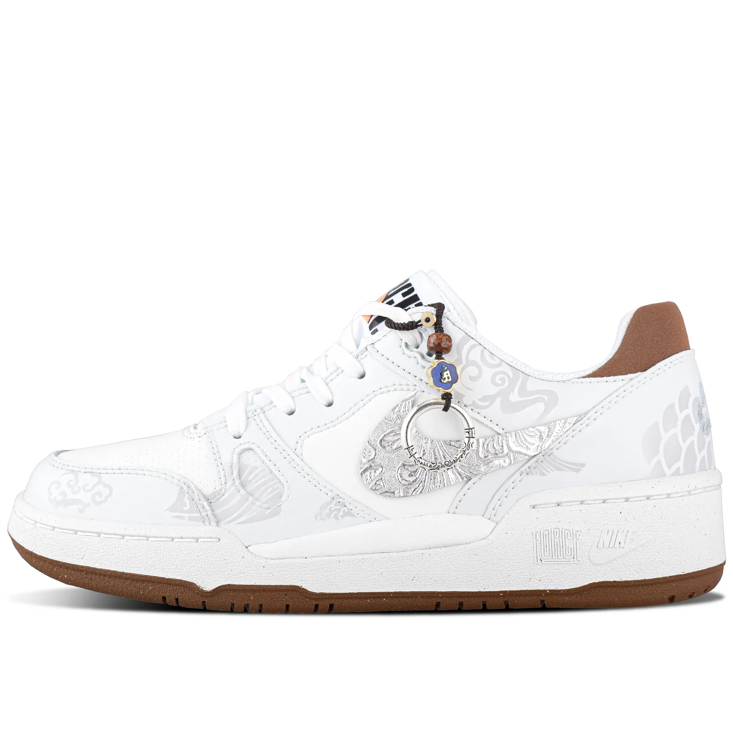 Nike Кроссовки для скейтбординга мужские low top, износостойкие и легкие, серебристо-серые — фото 3
