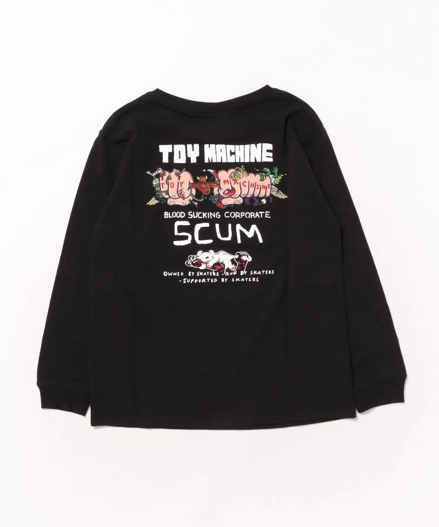 Детская футболка с длинным рукавом SCUM L/S T TOY MACHINE белая — фото 4