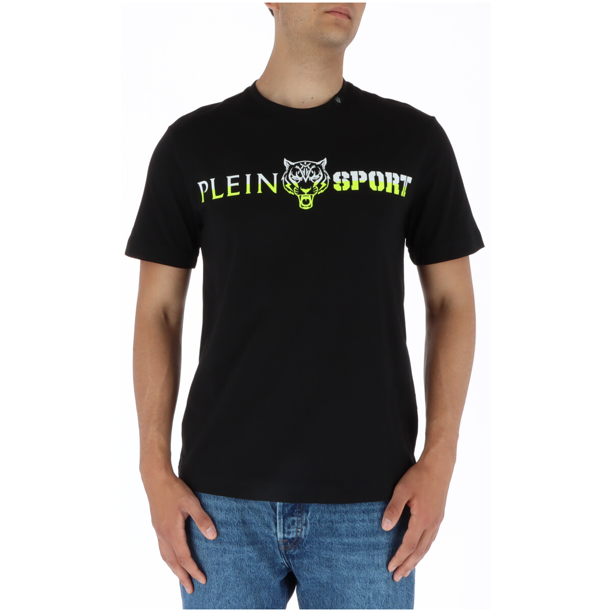 

Футболка мужская Plein Sport с логотипом бренда, черный