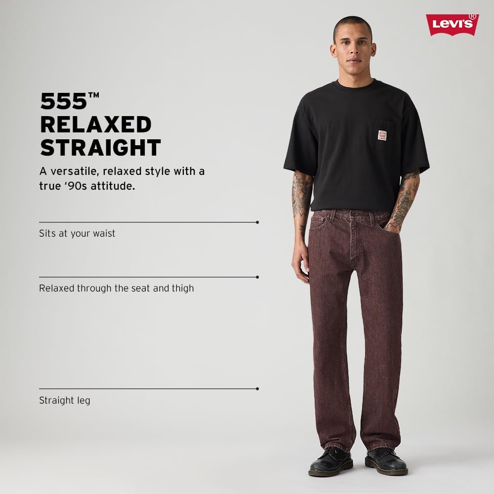 Мужские джинсы Levi's 555 свободного прямого кроя, My Other Life — фото 4