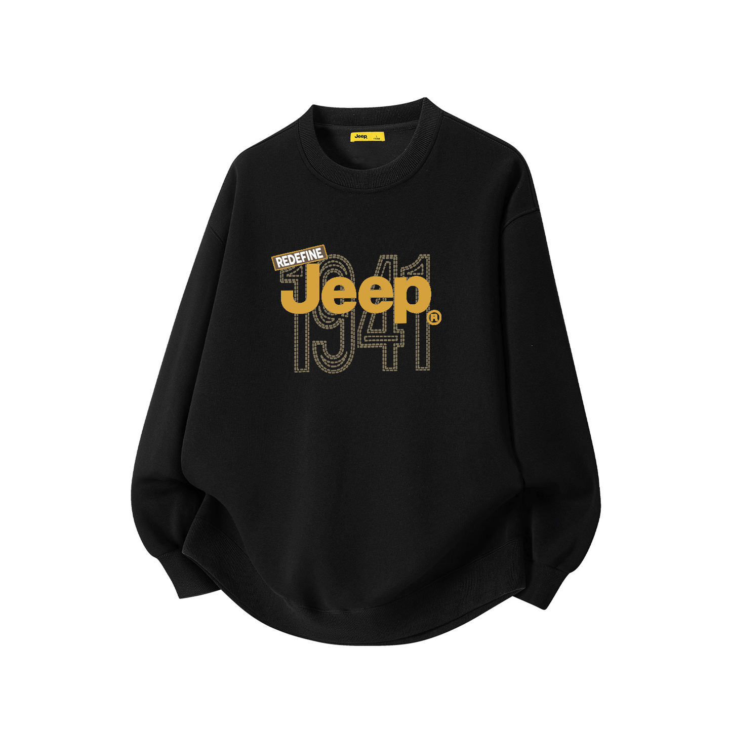 

Свитшот Unisex Crew Neck Moderate Heavyweight Jeep, pure черный[upgraded fleece-lined]