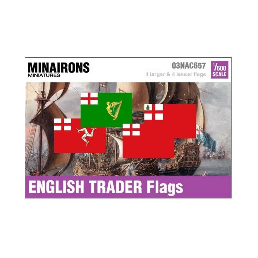 

Английские торговые флаги XVII века, Naval Flags (1:600)