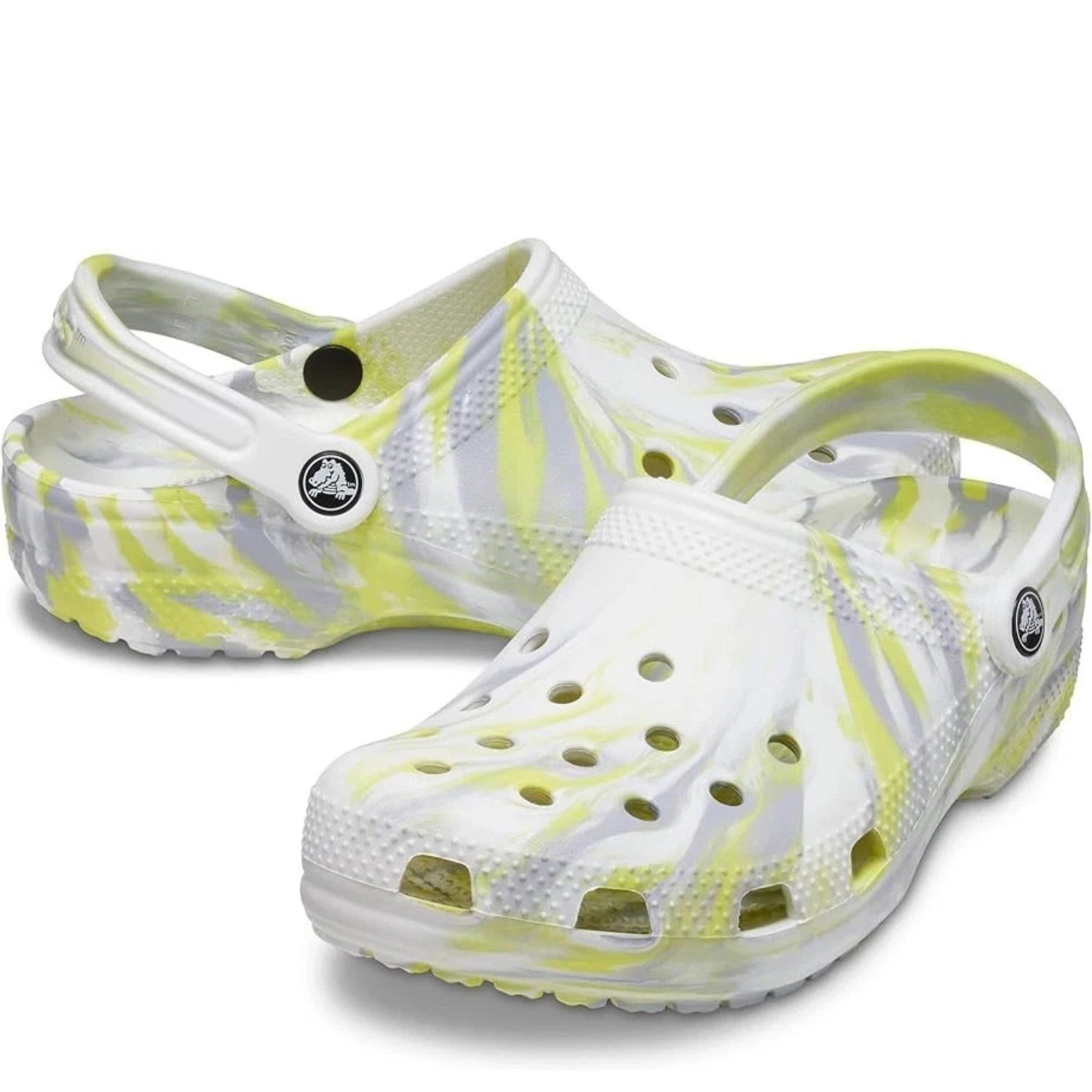 

Мужские белые сабо Crocs Classic 206867-1FJ с мраморным рисунком, GAL936 Crocs, белый